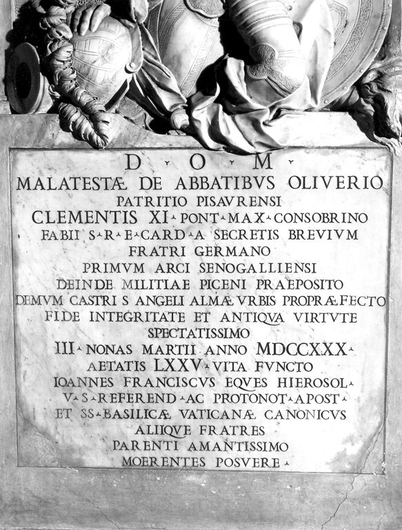 monumento funebre, insieme - ambito romano (sec. XVIII)